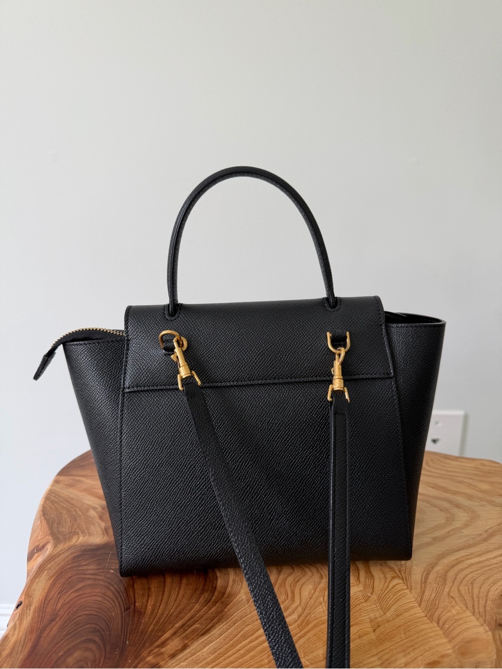CELINE nano black grained belt bag - Picture 7 of 13